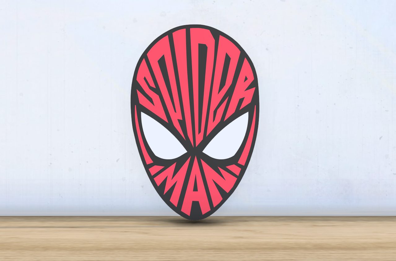 #465 Spider-man - Layered - Word Wall Art — vue 3