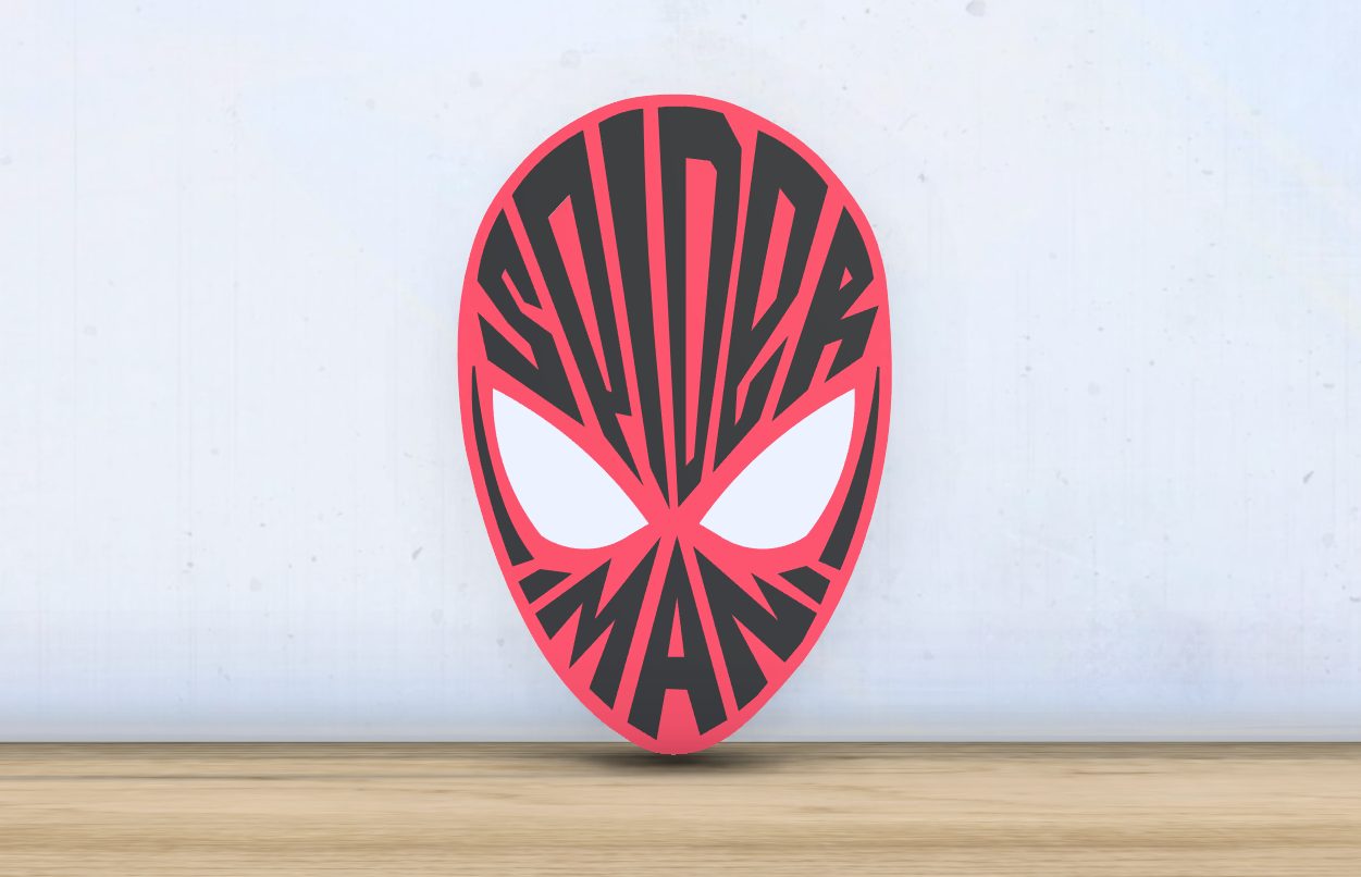 #465 Spider-man - Layered - Word Wall Art — vue 6