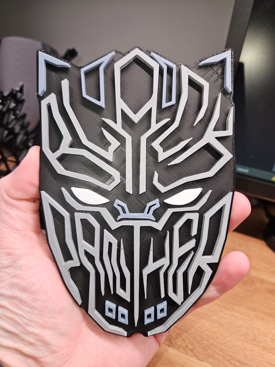 #466 Black Panther - Layered - Word Wall Art — vue 4