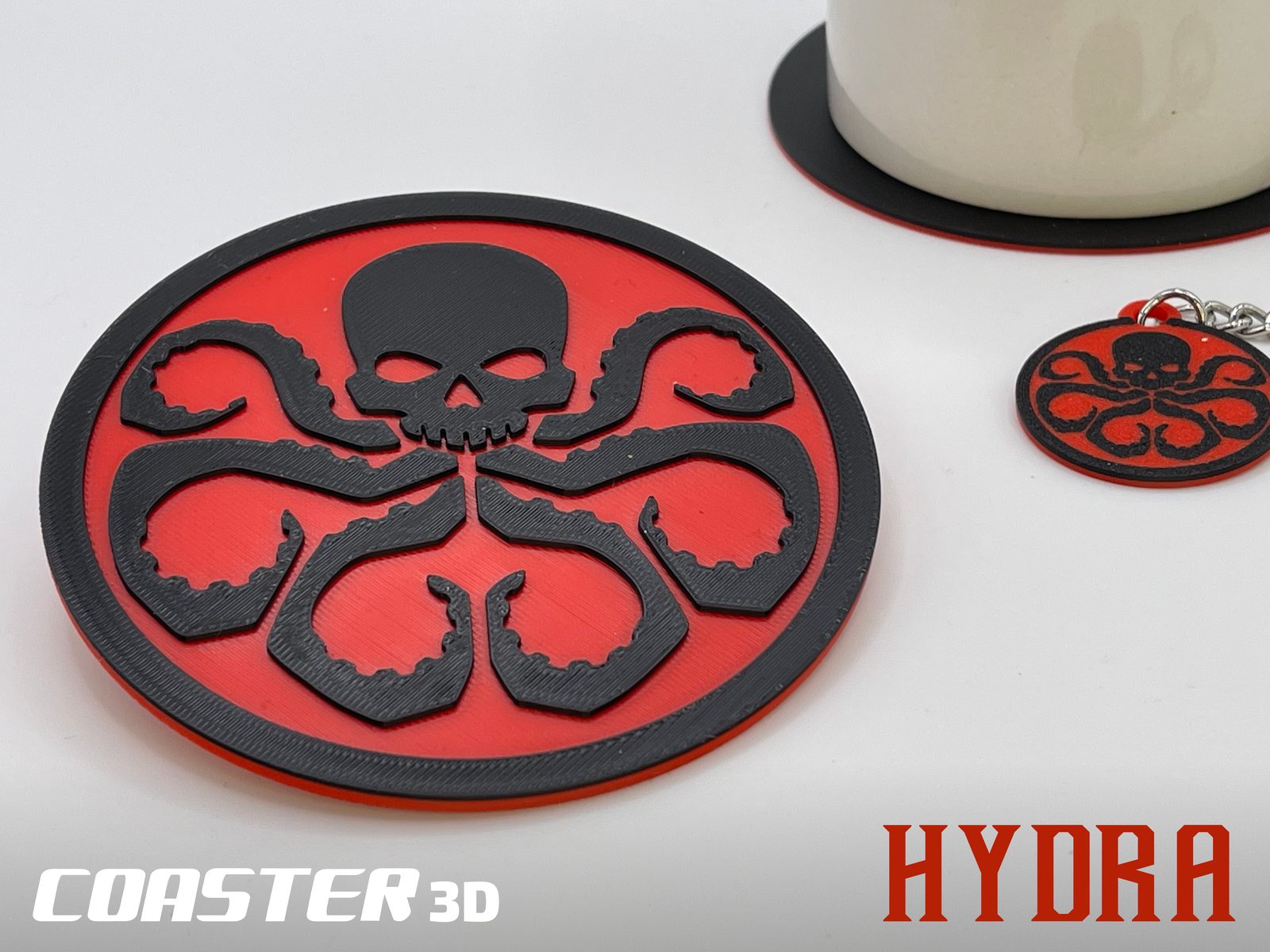 #473 Hydra Coasters 2D 3D - Marvel — vue 3