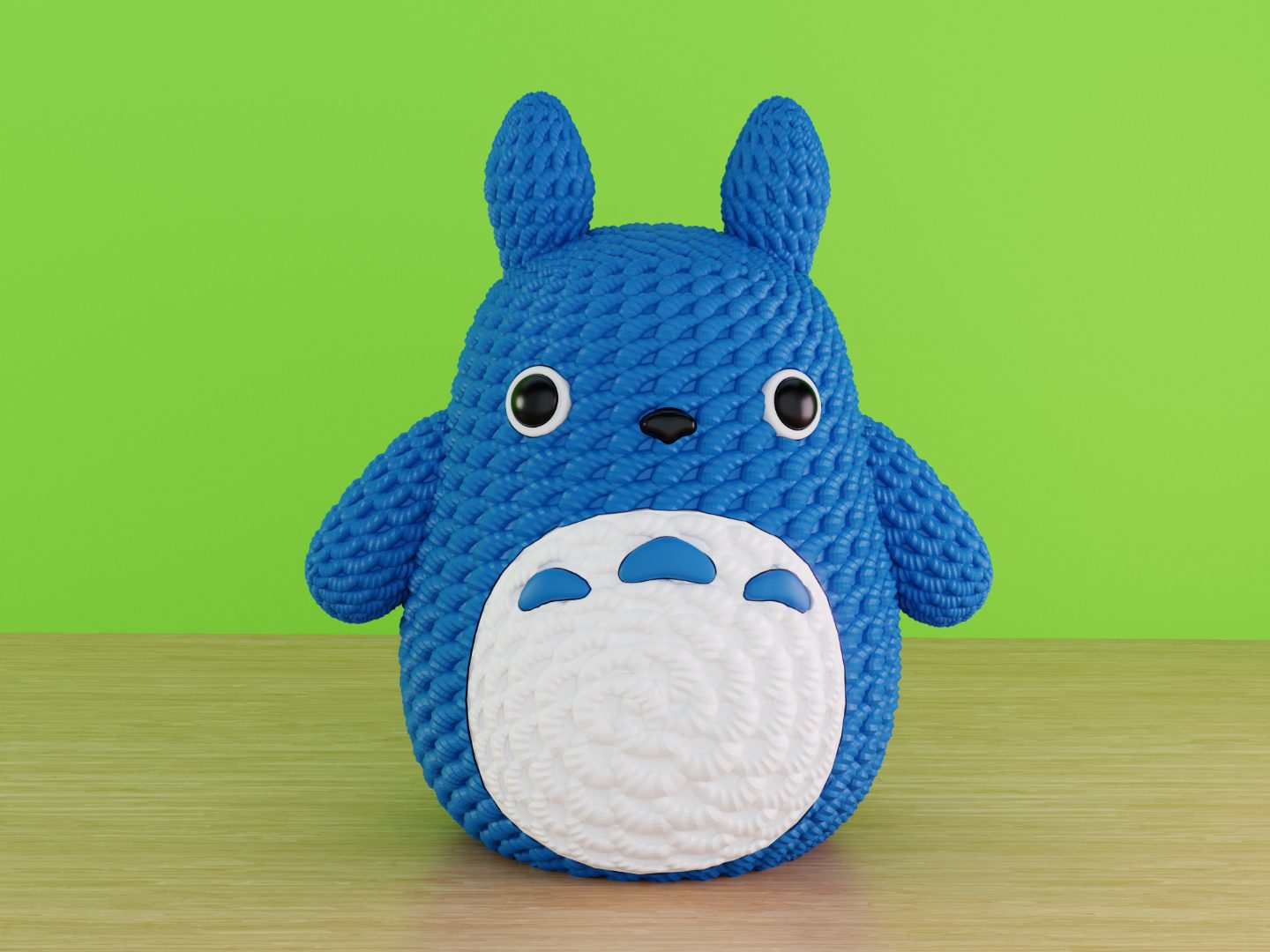 #481 Crochet Style Medium Totoro — vue 1