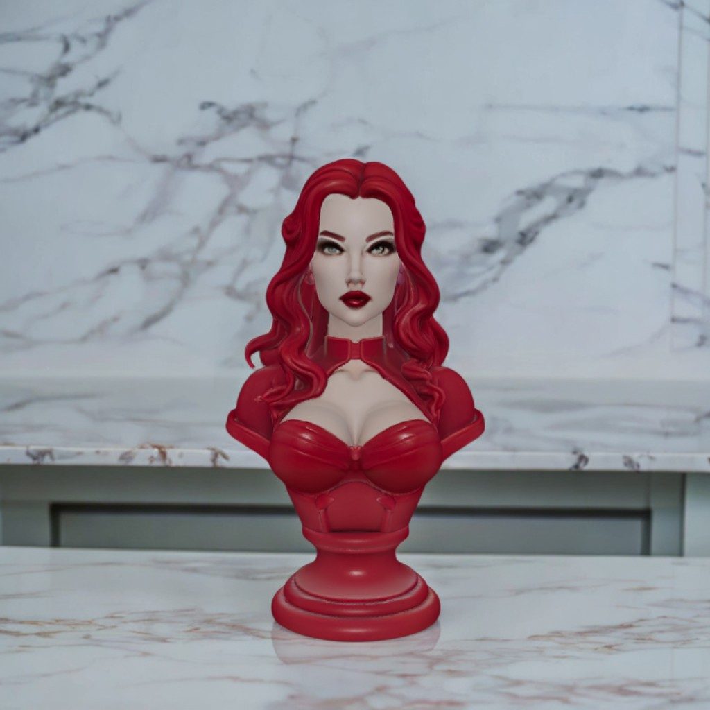 #493 Scarlet Witch Statue — vue 1