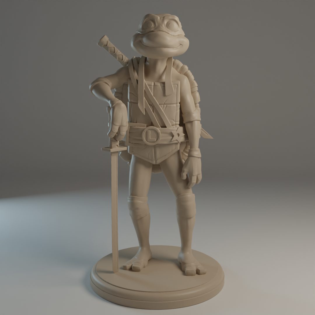 #494 TMNT Mutant Mayhem - Leo Sculpture — vue 2