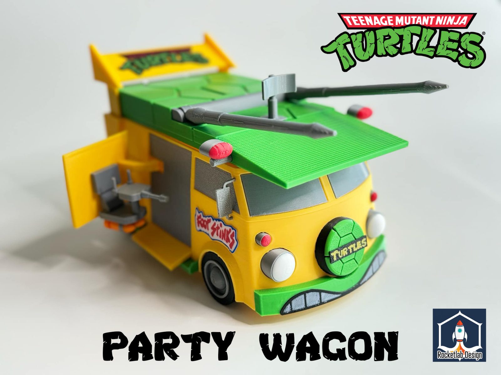 #495 Ninja Turtles Party Wargon (Turtle van) Coin Bank — vue 5