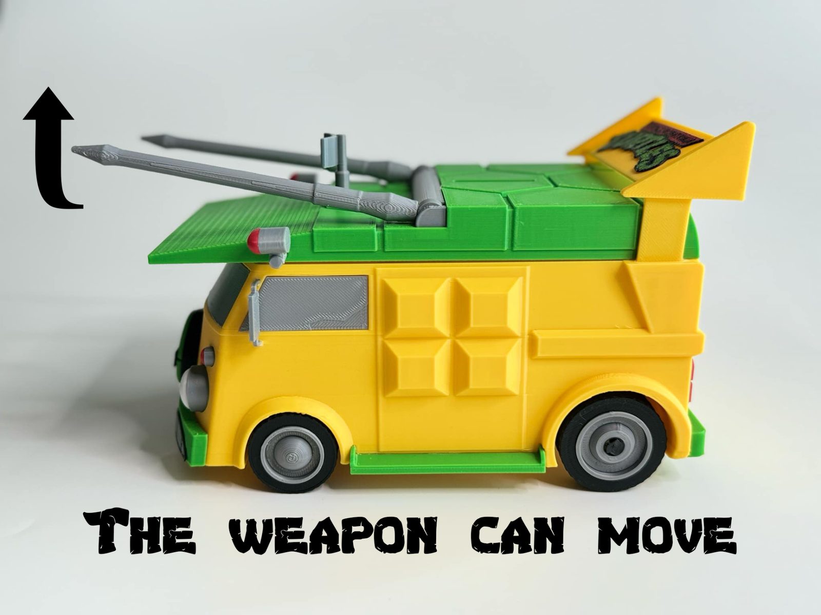 #495 Ninja Turtles Party Wargon (Turtle van) Coin Bank — vue 6