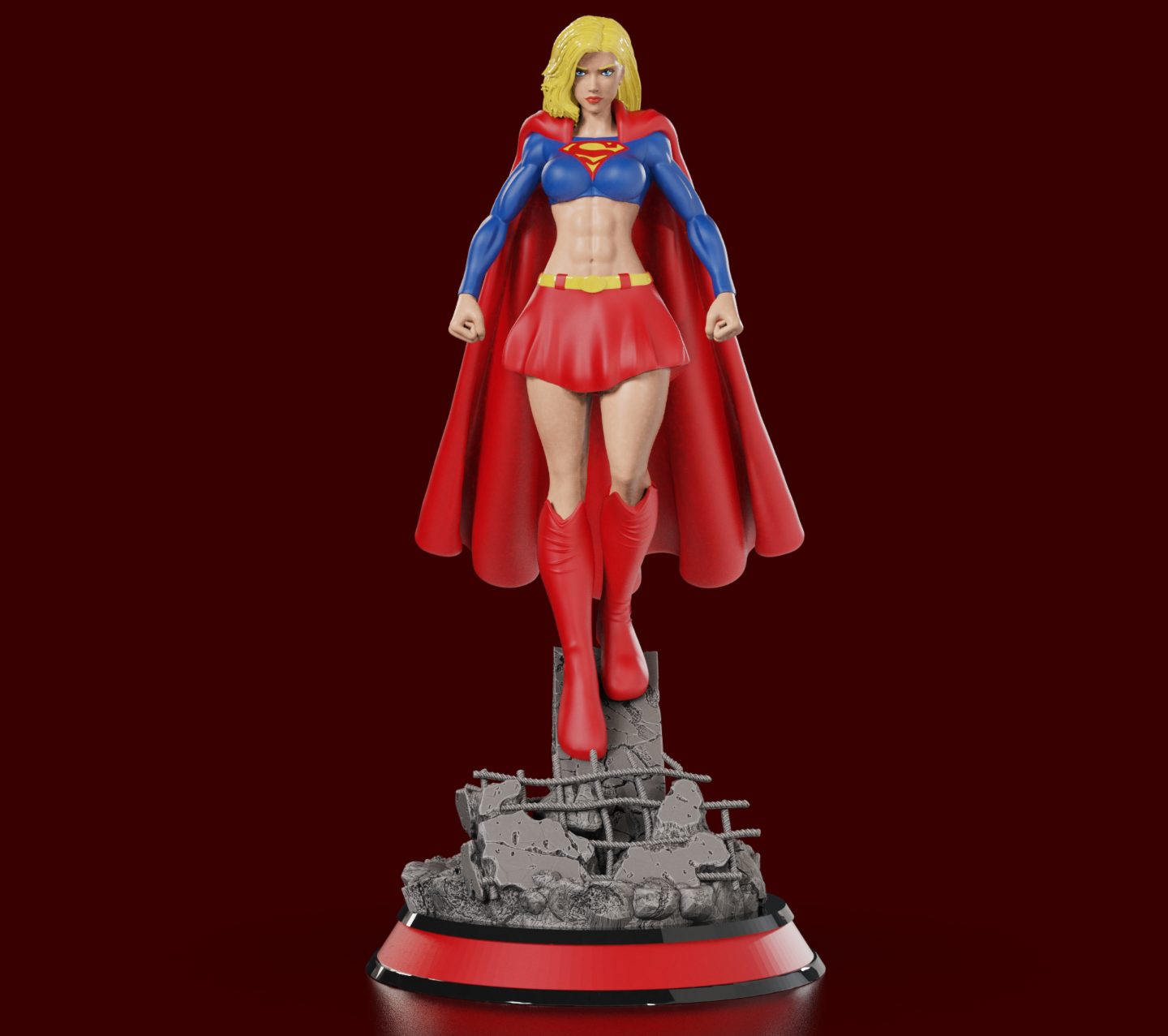 #503 Supergirl Bombshell (Pin-Up) 2 Prints color non — vue 2