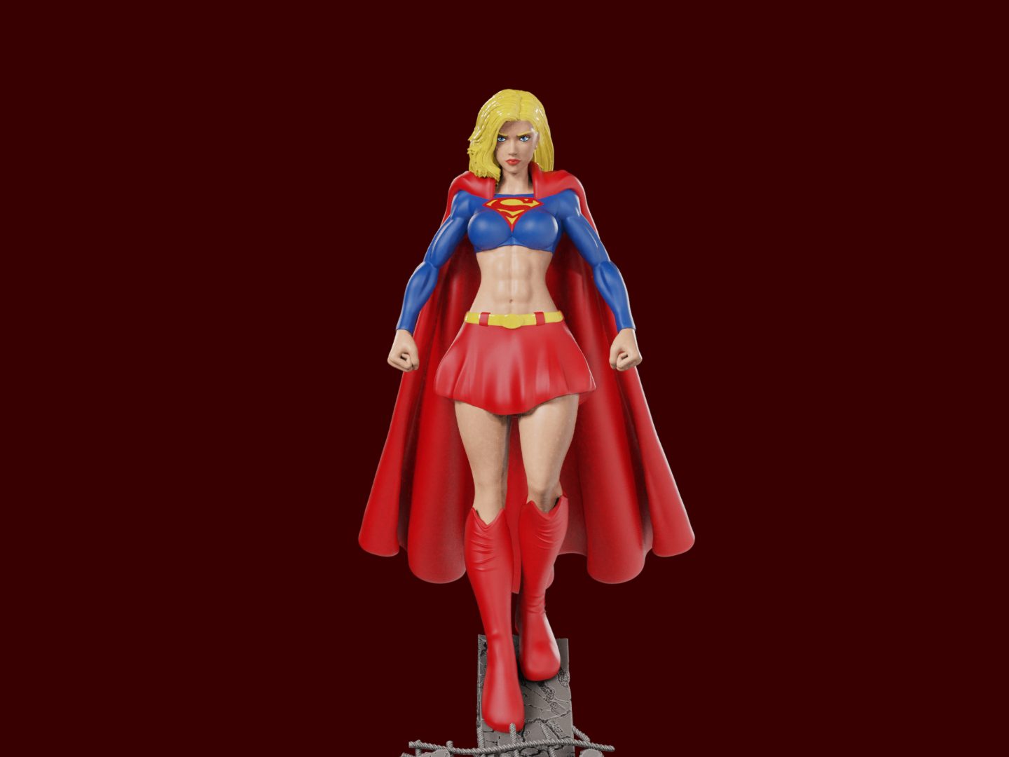 #503 Supergirl Bombshell (Pin-Up) 2 Prints color non — vue 3