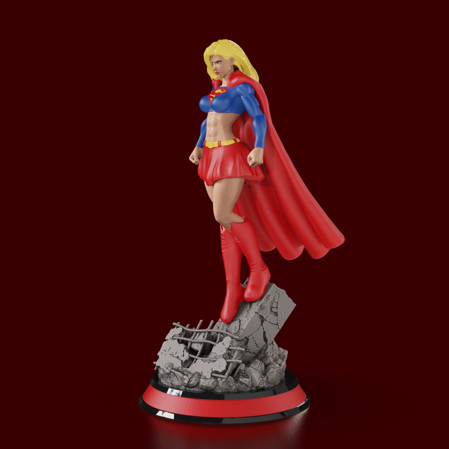 #503 Supergirl Bombshell (Pin-Up) 2 Prints color non — vue 4