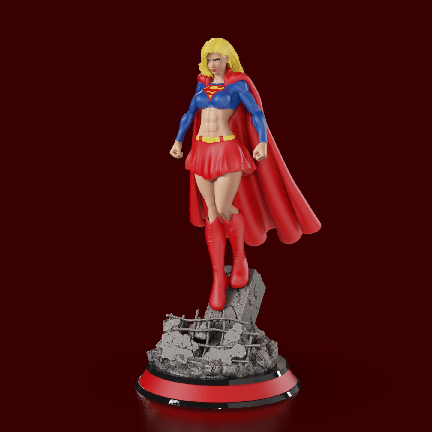 #503 Supergirl Bombshell (Pin-Up) 2 Prints color non — vue 10