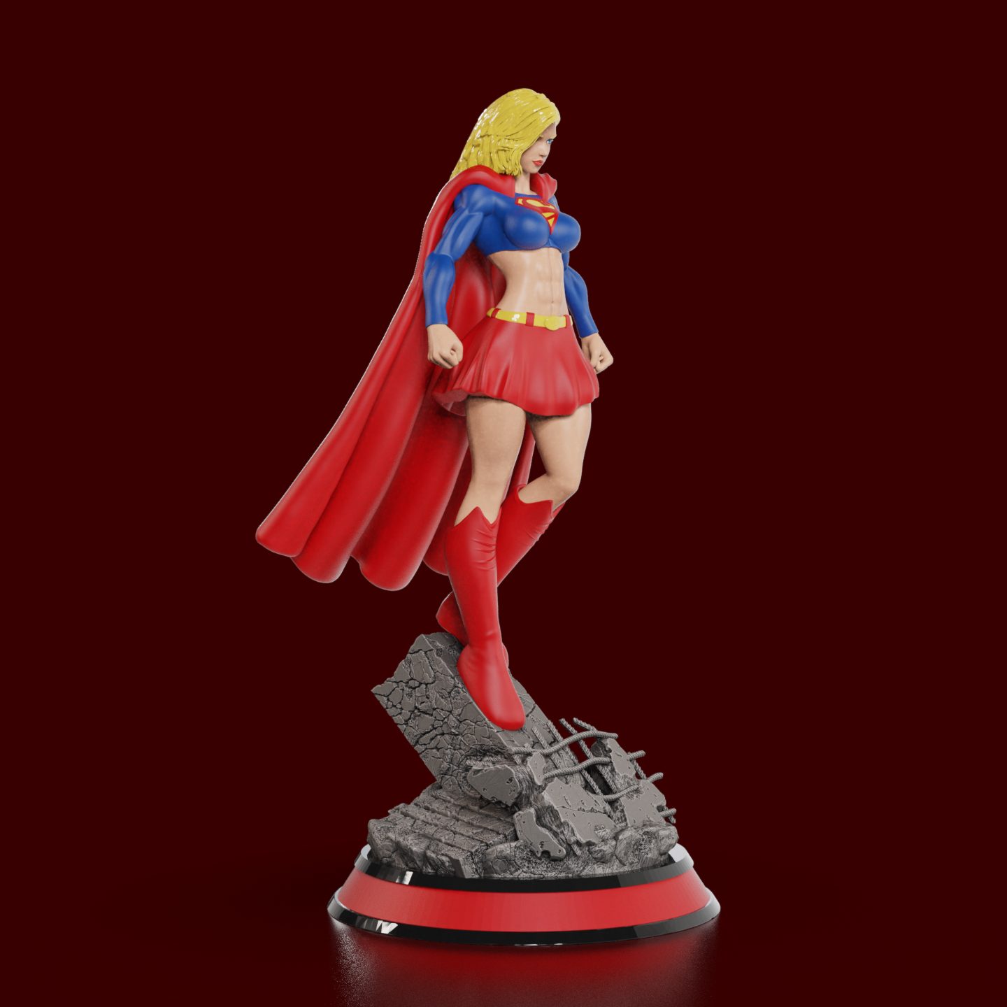 #503 Supergirl Bombshell (Pin-Up) 2 Prints color non — vue 11