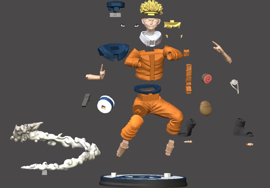 #514 Thank you 6K!!! Naruto fanart (about 25 cm tall) — vue 5
