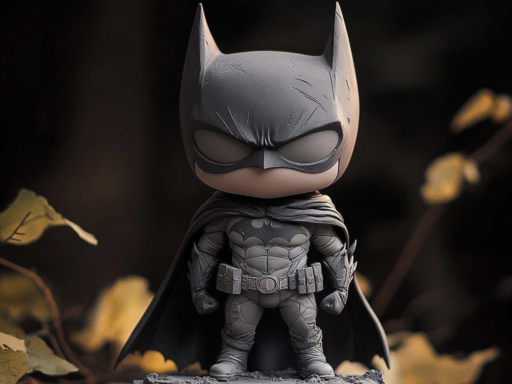 #532 Chibi Batman Statue - Cute Superhero Figure — vue 2
