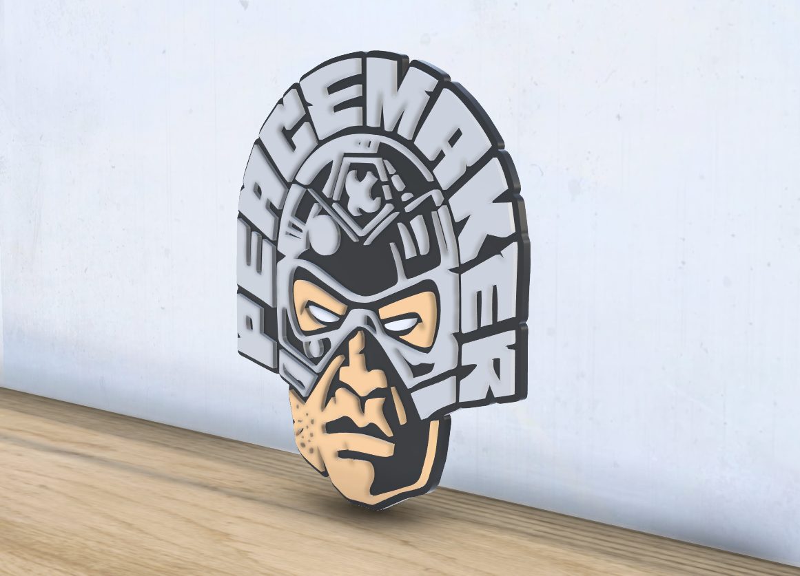 #533 Peacemaker- Layered - Word Wall Art — vue 4