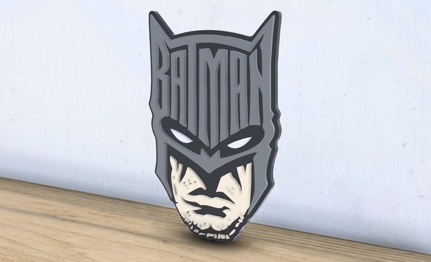 #556 Batman - Layered - Word Wall Art — vue 3