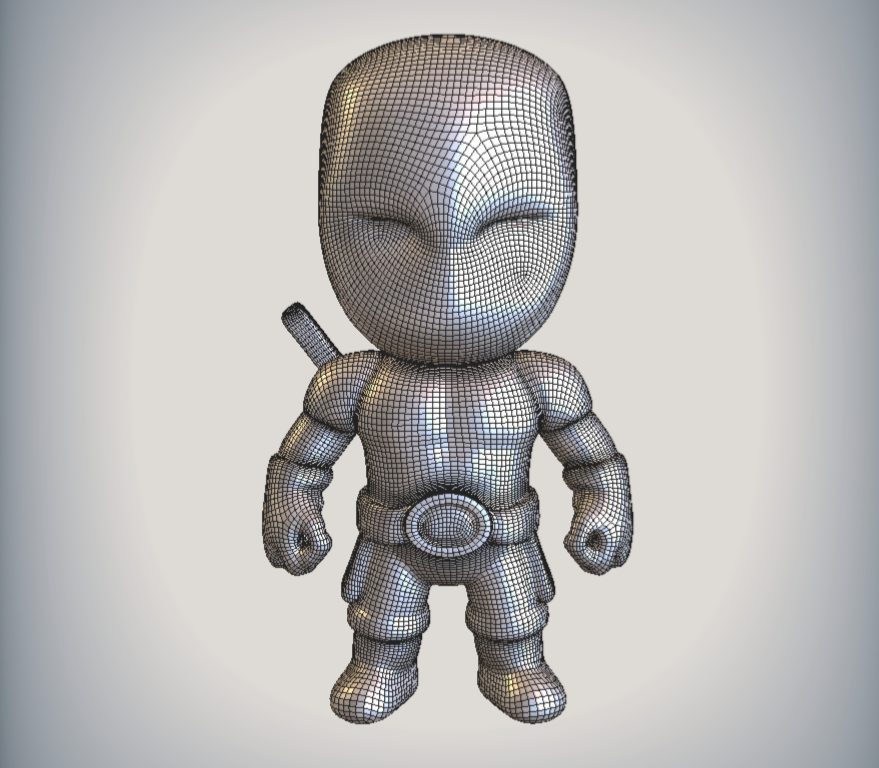 #608 Cute Deadpool Statue - Big Head — vue 11
