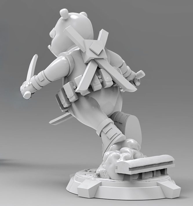 #614 Deadpool Winnie the Pooh — vue 10
