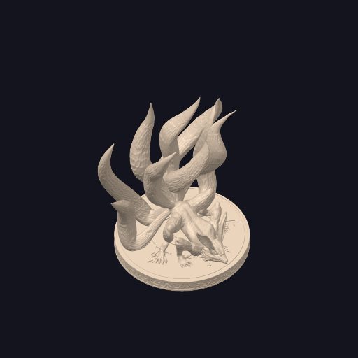 #670 Nine Tailed Demon Fox — vue 2