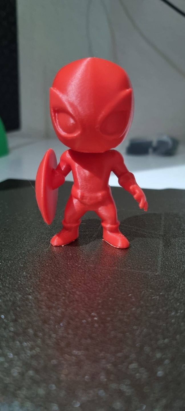 #694 Spiderman mit Schild — vue 1