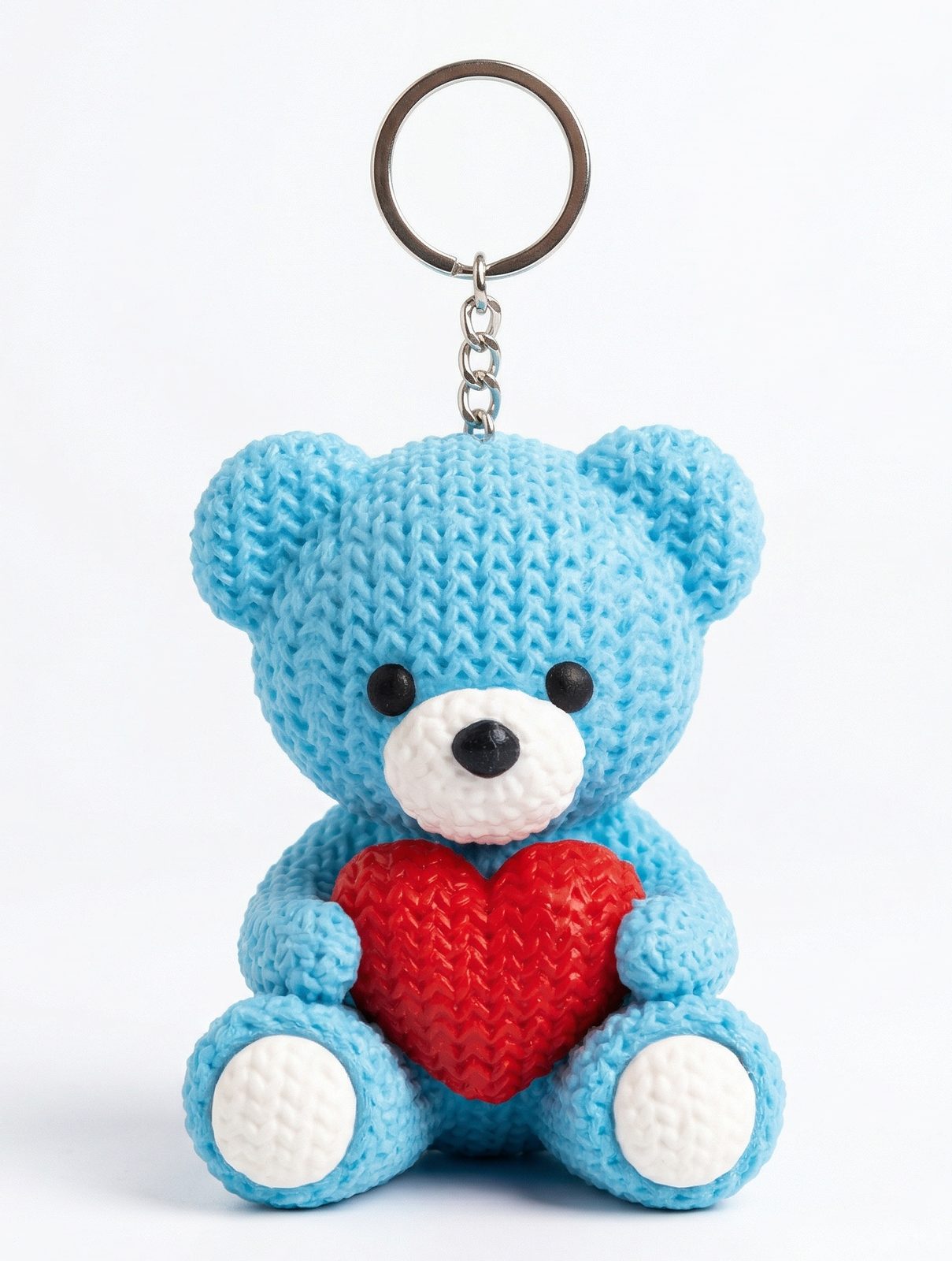 #697 Knitted Valentine's Day Teddy Bear — vue 9