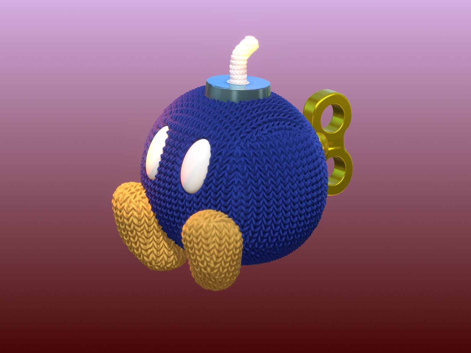 #724 Cute Knitted Super Mario Bob-omb — vue 13