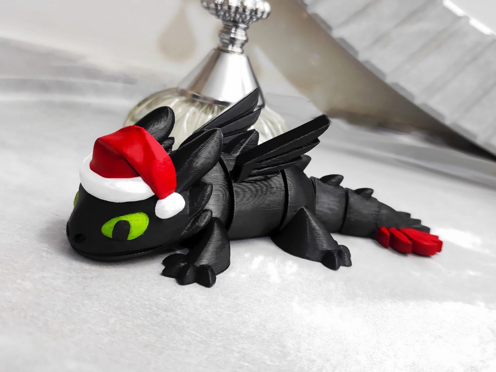 #757 Articulated Christmas toothless Night Fury — vue 1