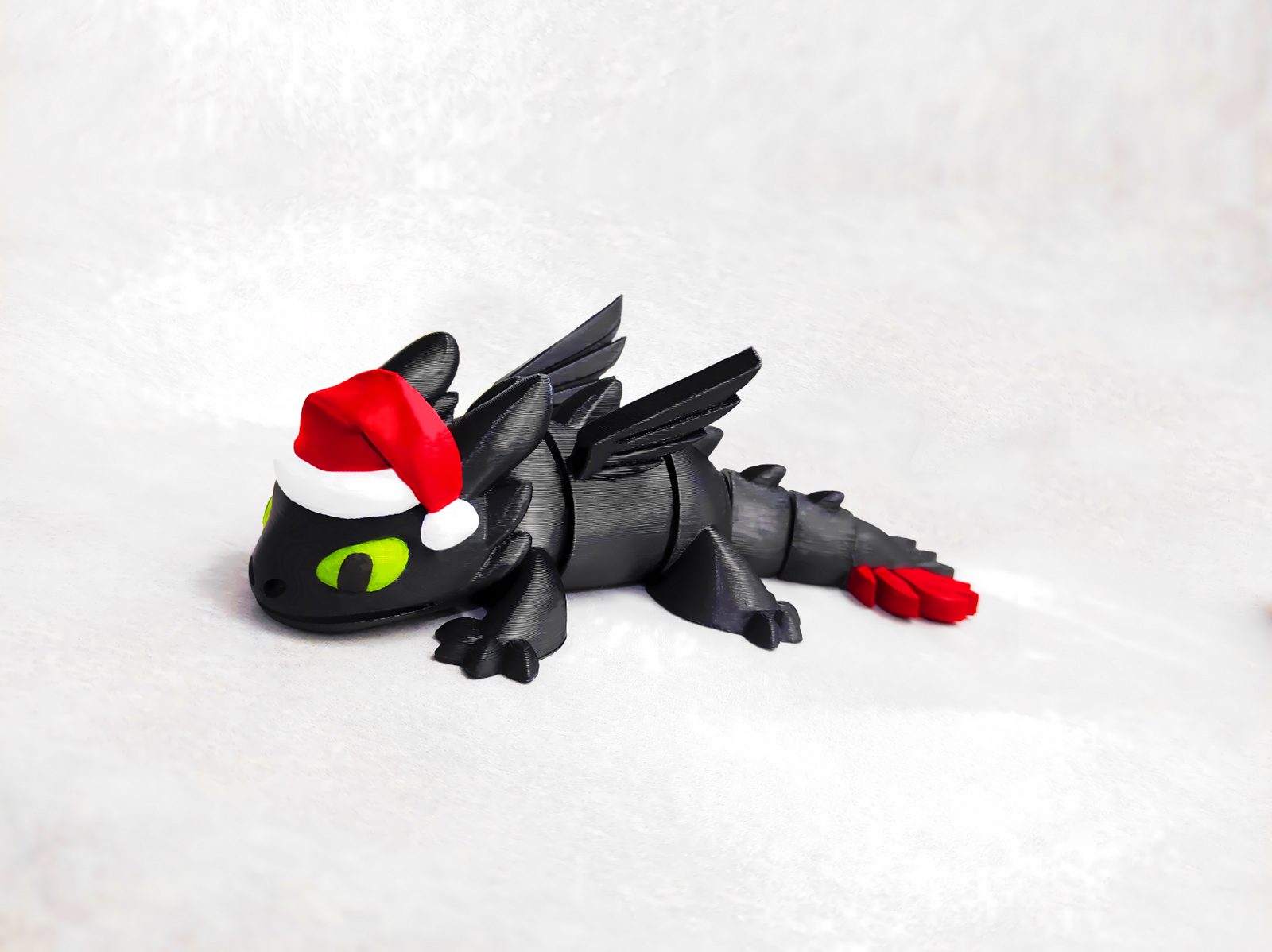 #757 Articulated Christmas toothless Night Fury — vue 4