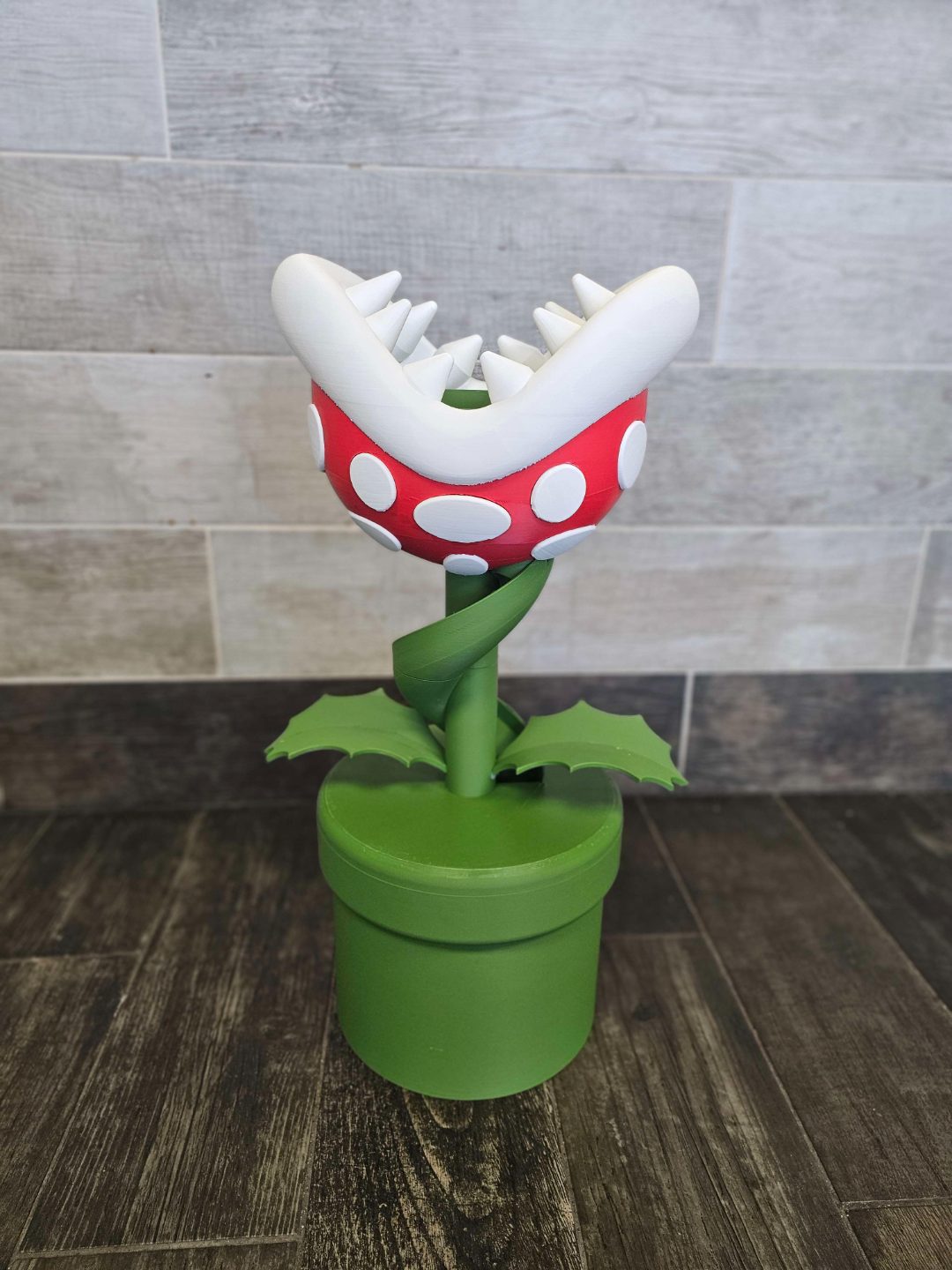 #764 Mario Piranha Plant Large Spiral Piggy Bank — vue 1