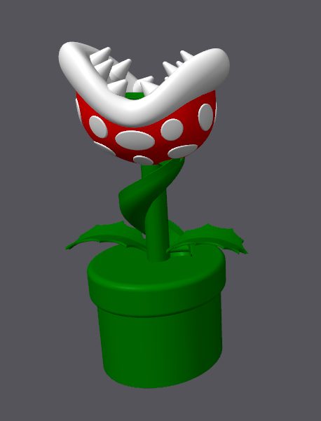 #764 Mario Piranha Plant Large Spiral Piggy Bank — vue 5