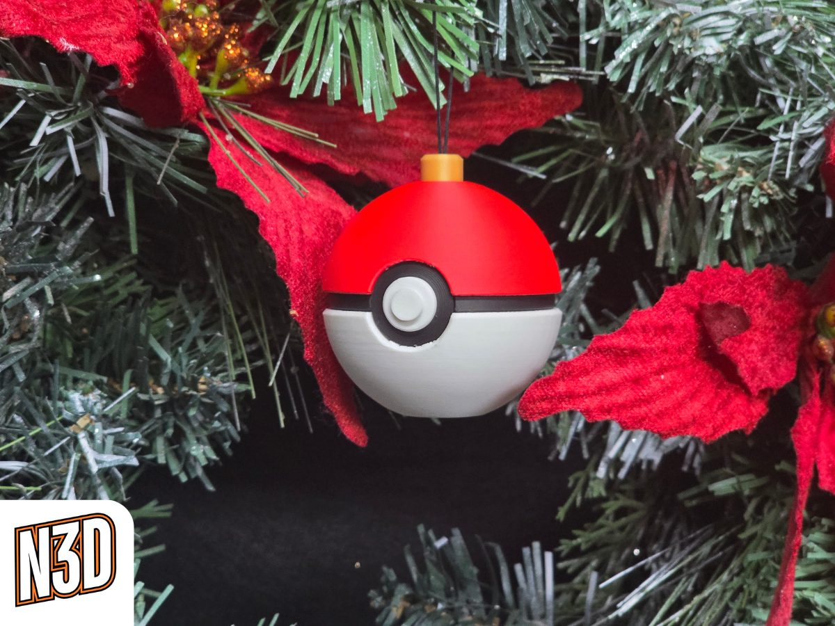 #778 PokeBall Christmas Ornament — vue 9