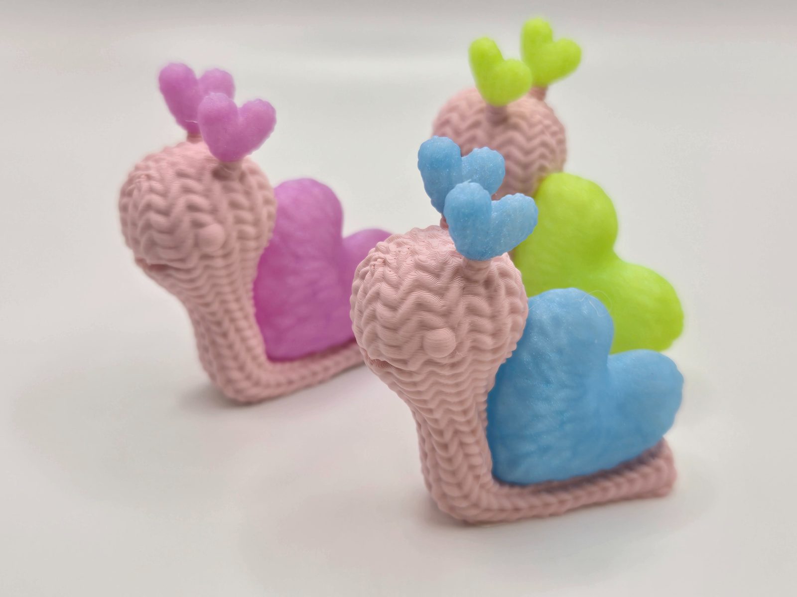 #786 knitted Love Snails — vue 6