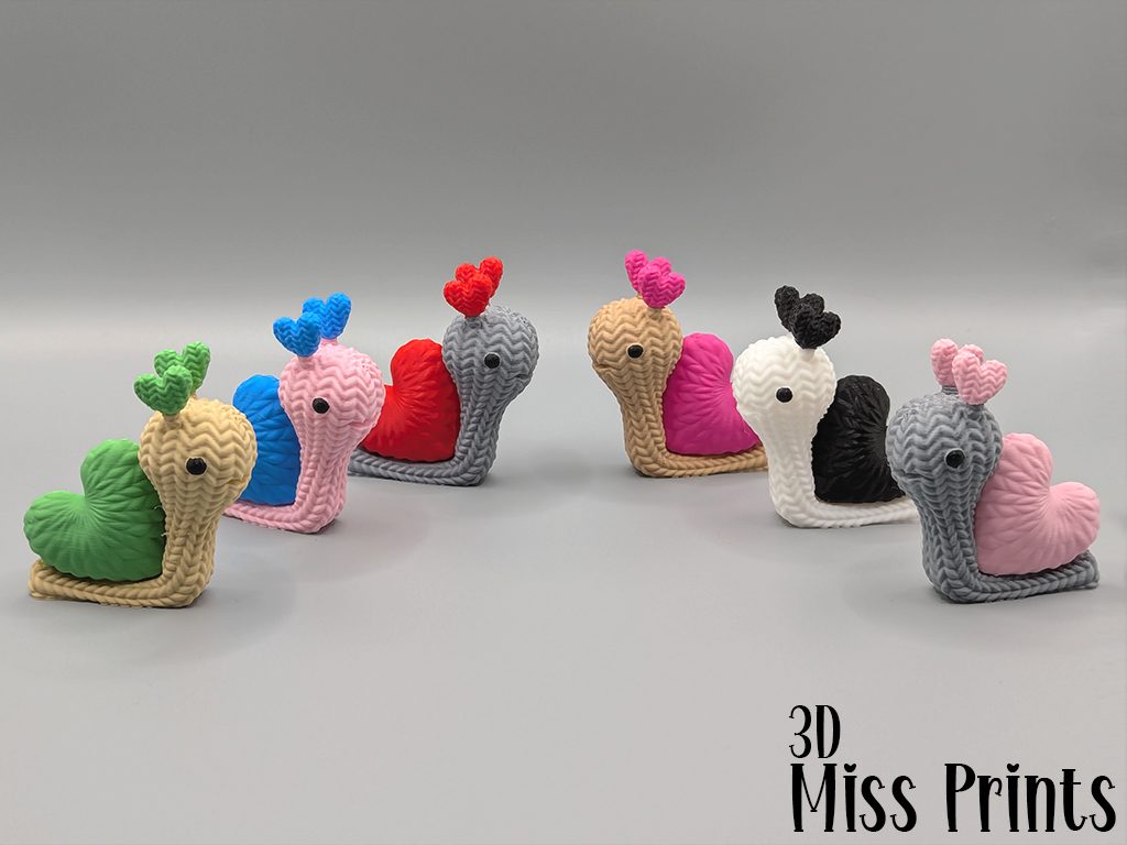 #786 knitted Love Snails — vue 12