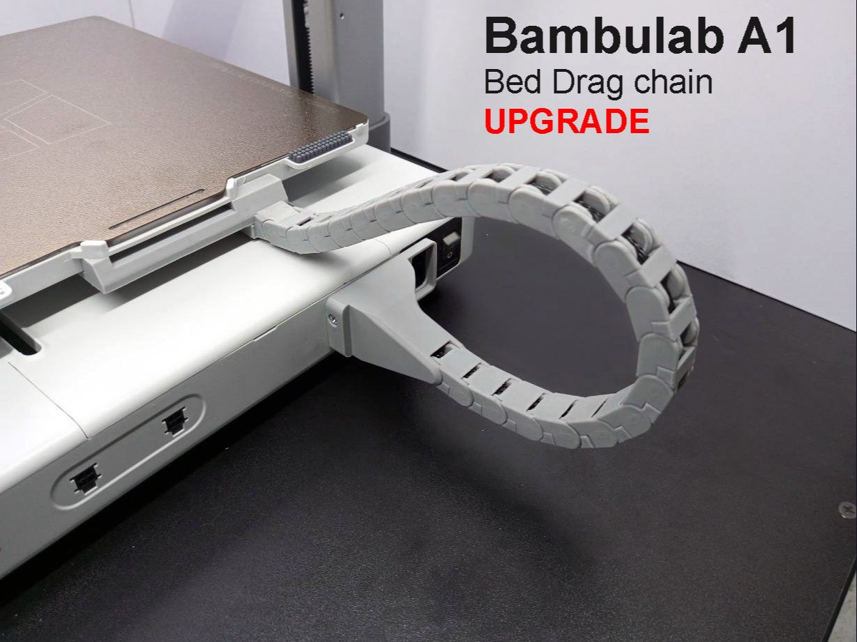 A1 Bed Drag chain / Cable Chain UPGRADE — vue 1