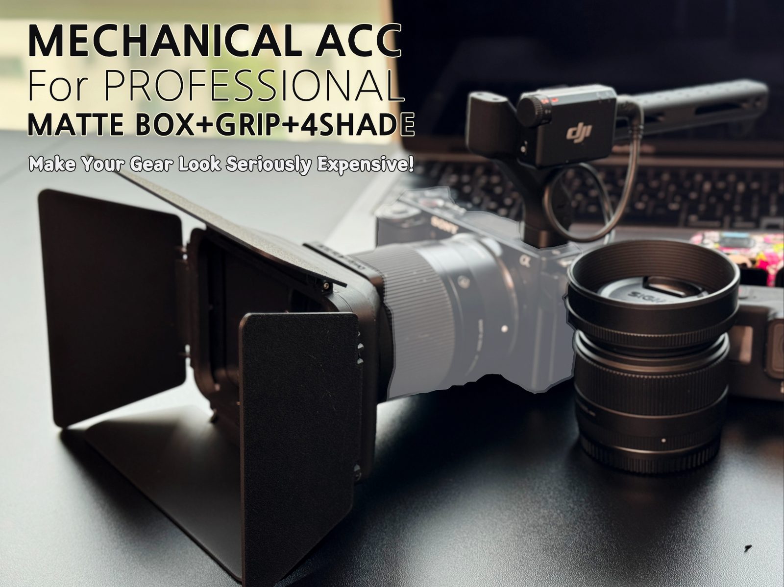 ACC-MATTE BOX+GRIP HANDLE for Professional — vue 1
