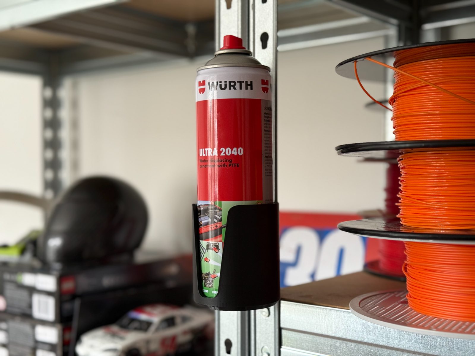 Aerosol Metal Racking Holder — vue 1