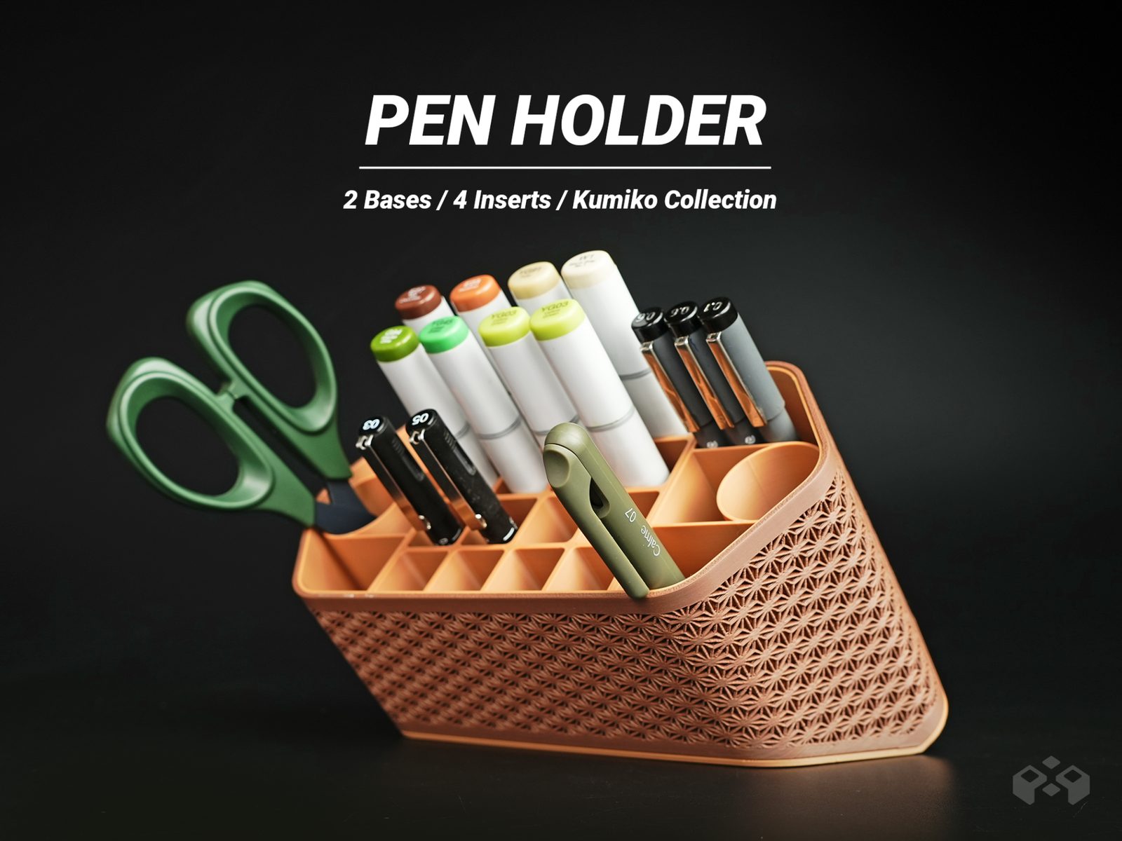 Asanoha Pen Holder - Desk Organizer — vue 1