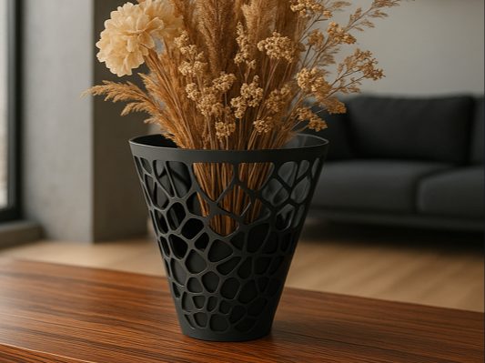 Bali Voronoi – Modern Decorative Vase — vue 1