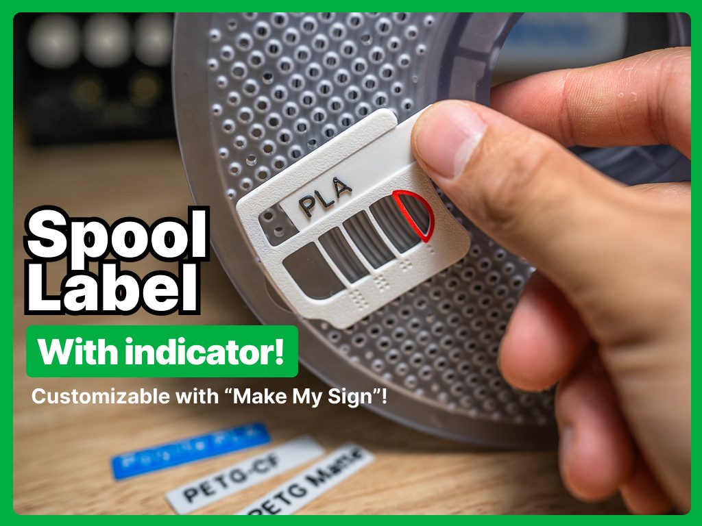 Bambu Lab Spool Label - with indicator — vue 1