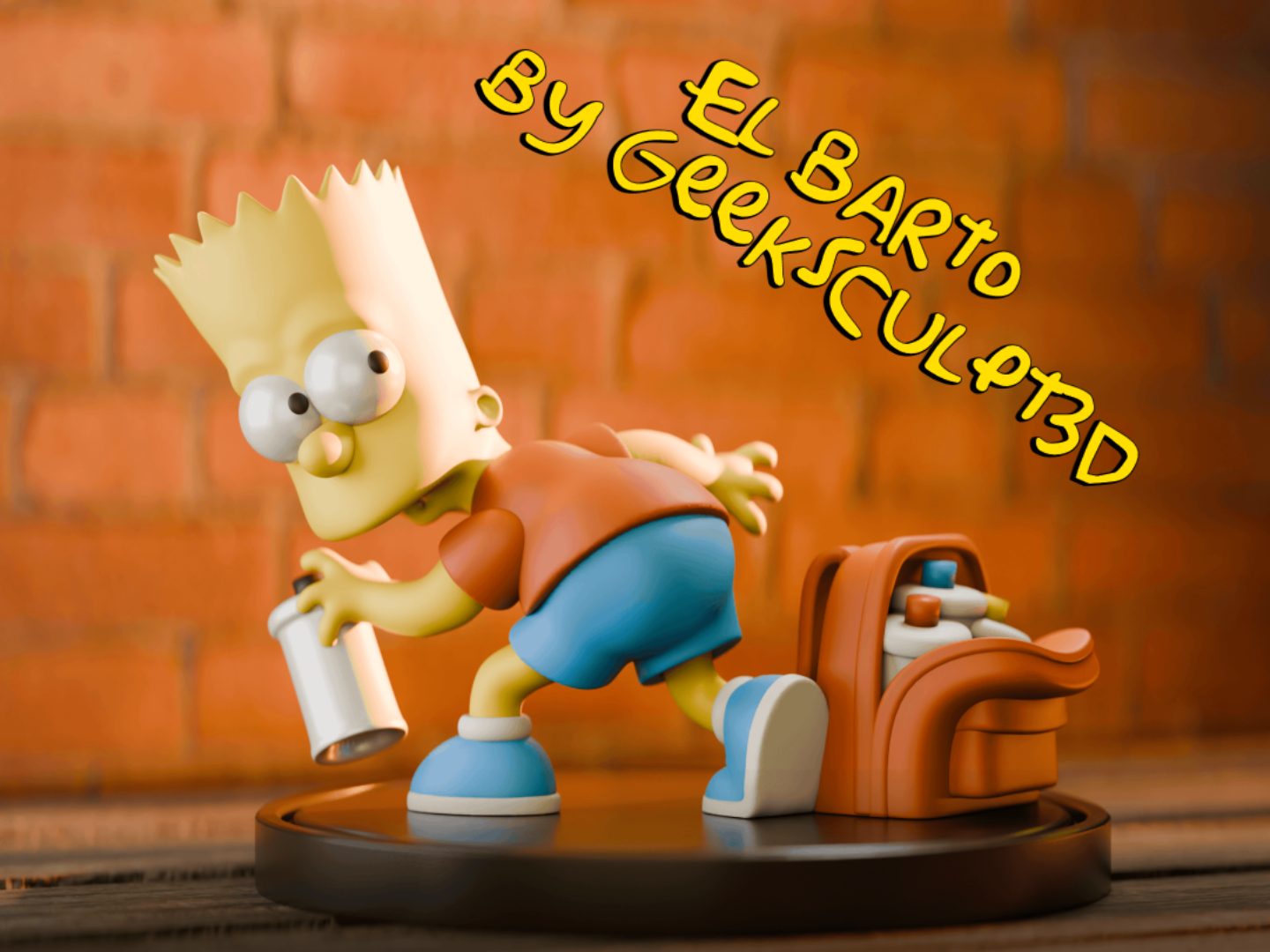 Bart Simpson Figurine - Graffiti Edition — vue 1