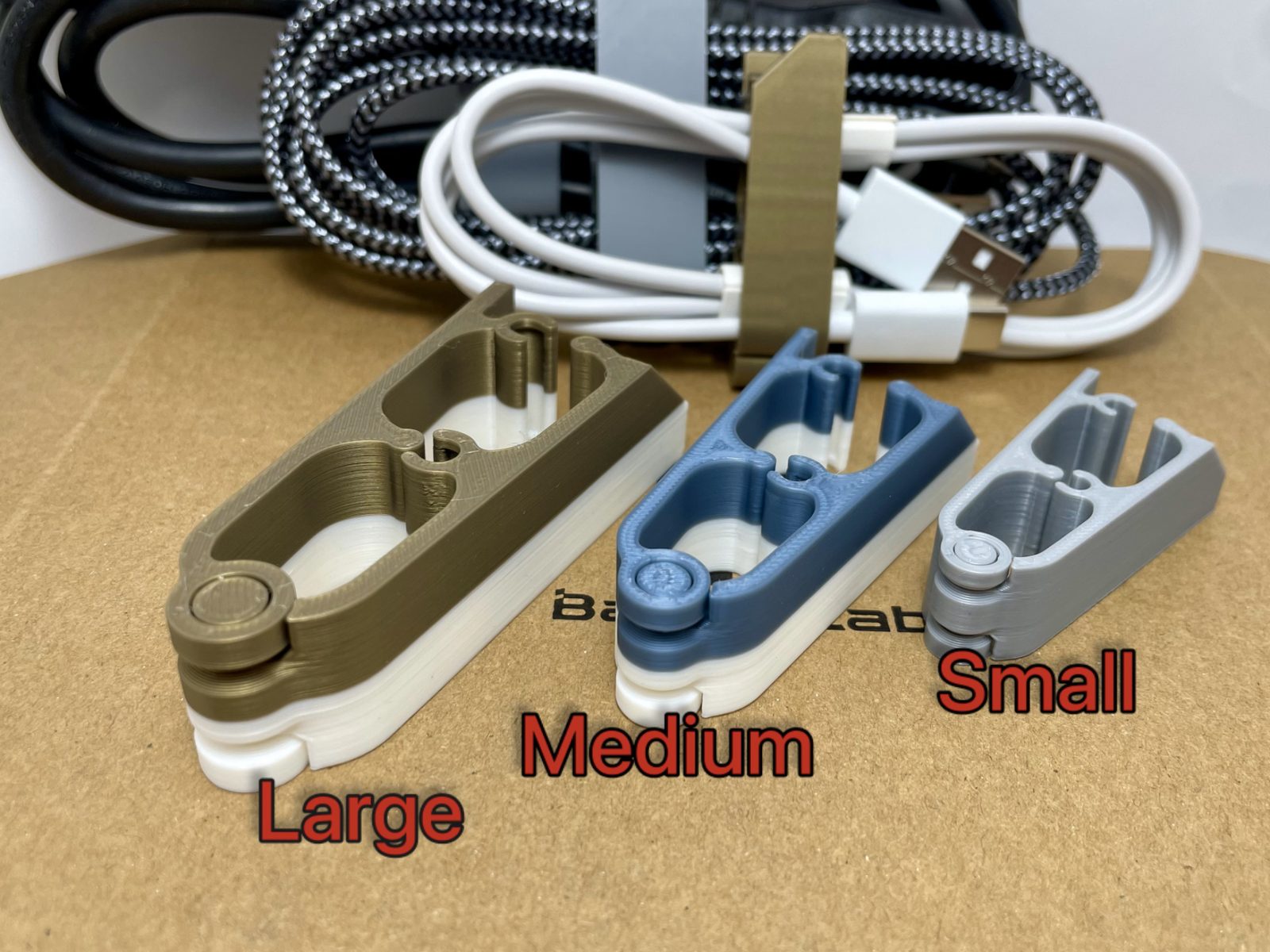 Cable Organizer / Large, medium, small — vue 1