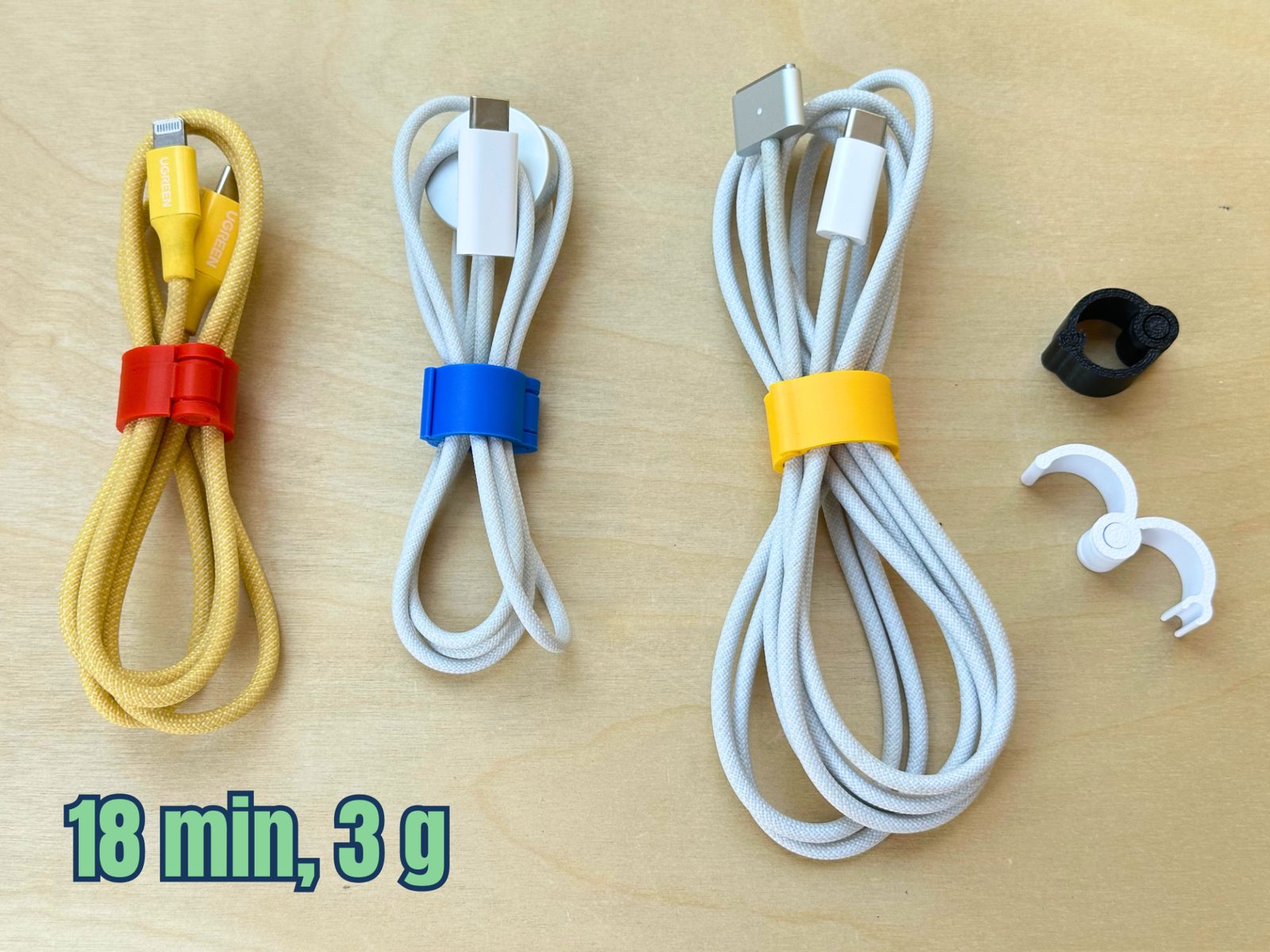 Cable Organizer / Snap Cable Clip - Print in place — vue 1