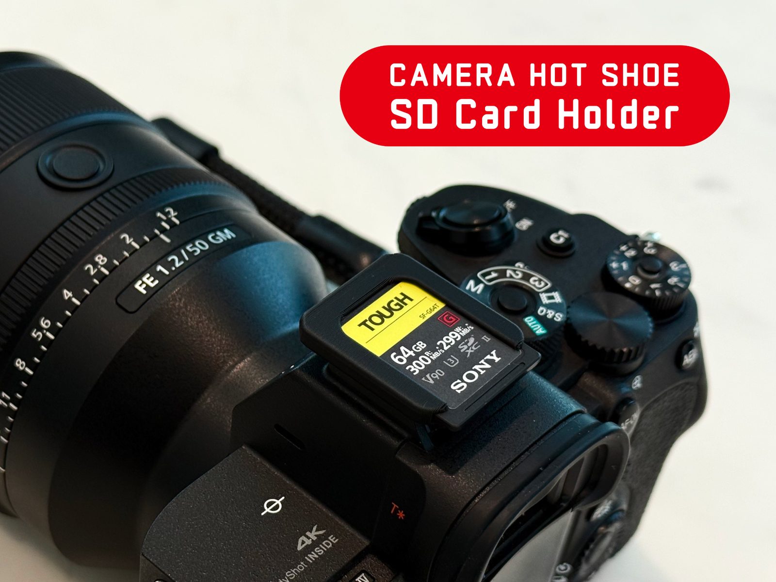 Camera Hot Shoe SD Card Holder — vue 1