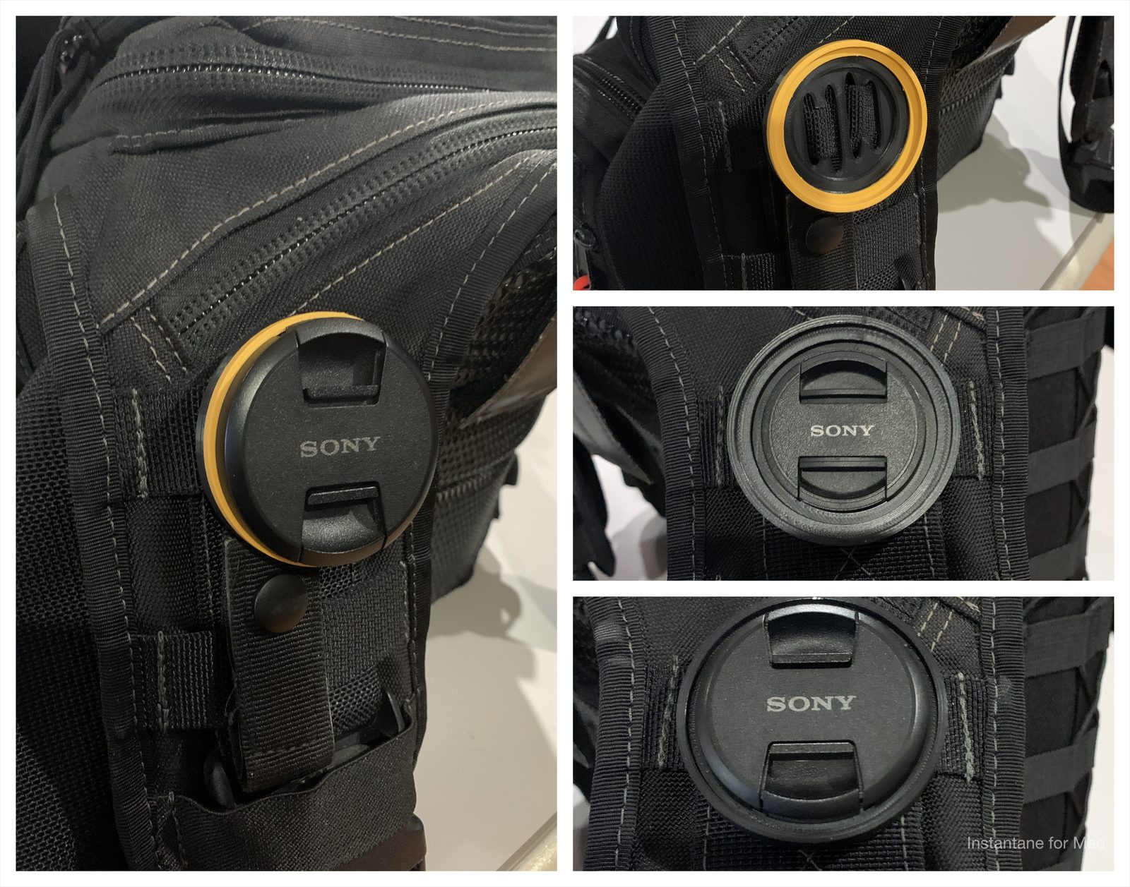 Camera Lens Cap Holder (Triple Threat) — vue 1