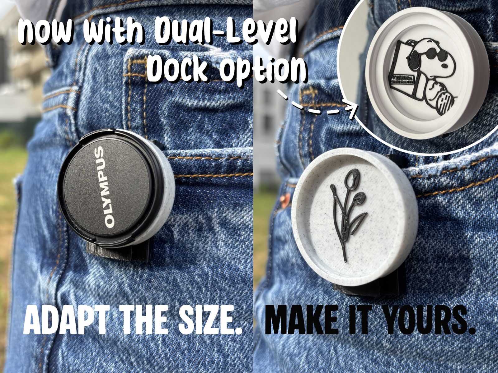 CapIt! - Customizable Lens Cap Holder — vue 1