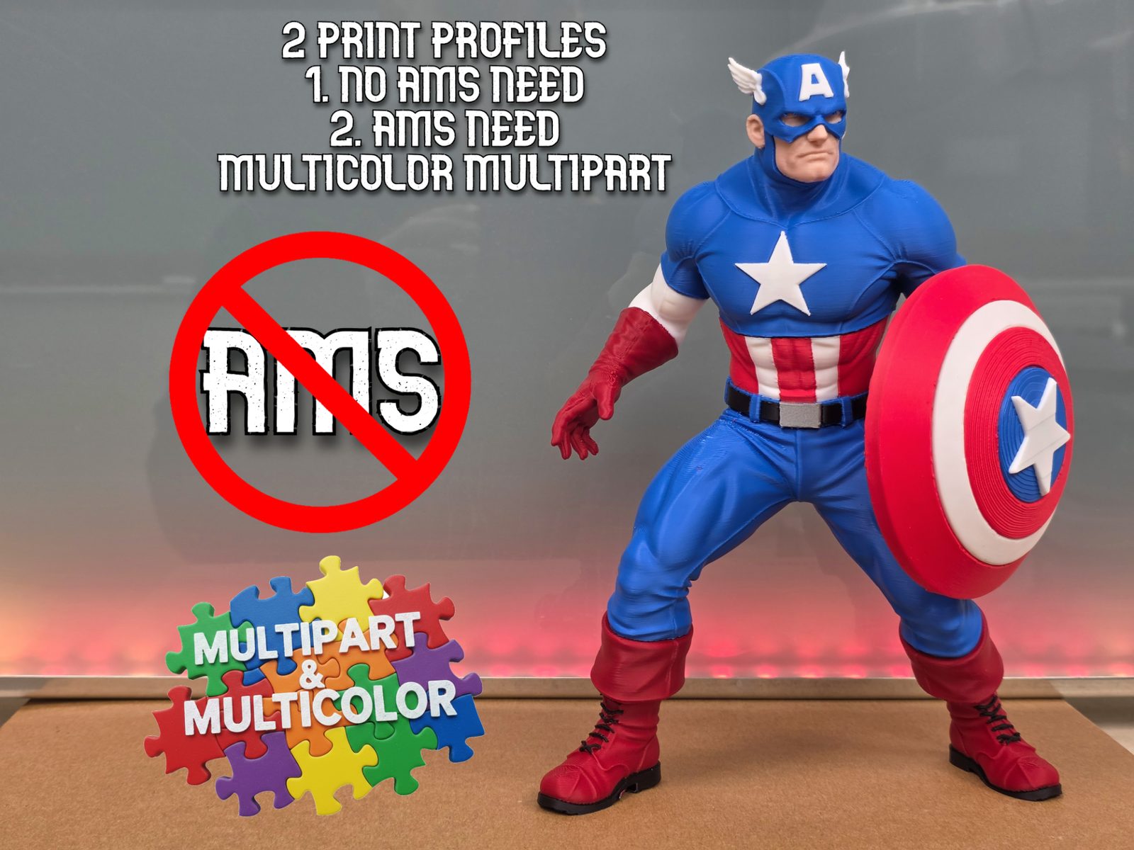 Captain America / & MULTIPART MULTICOLOR — vue 1