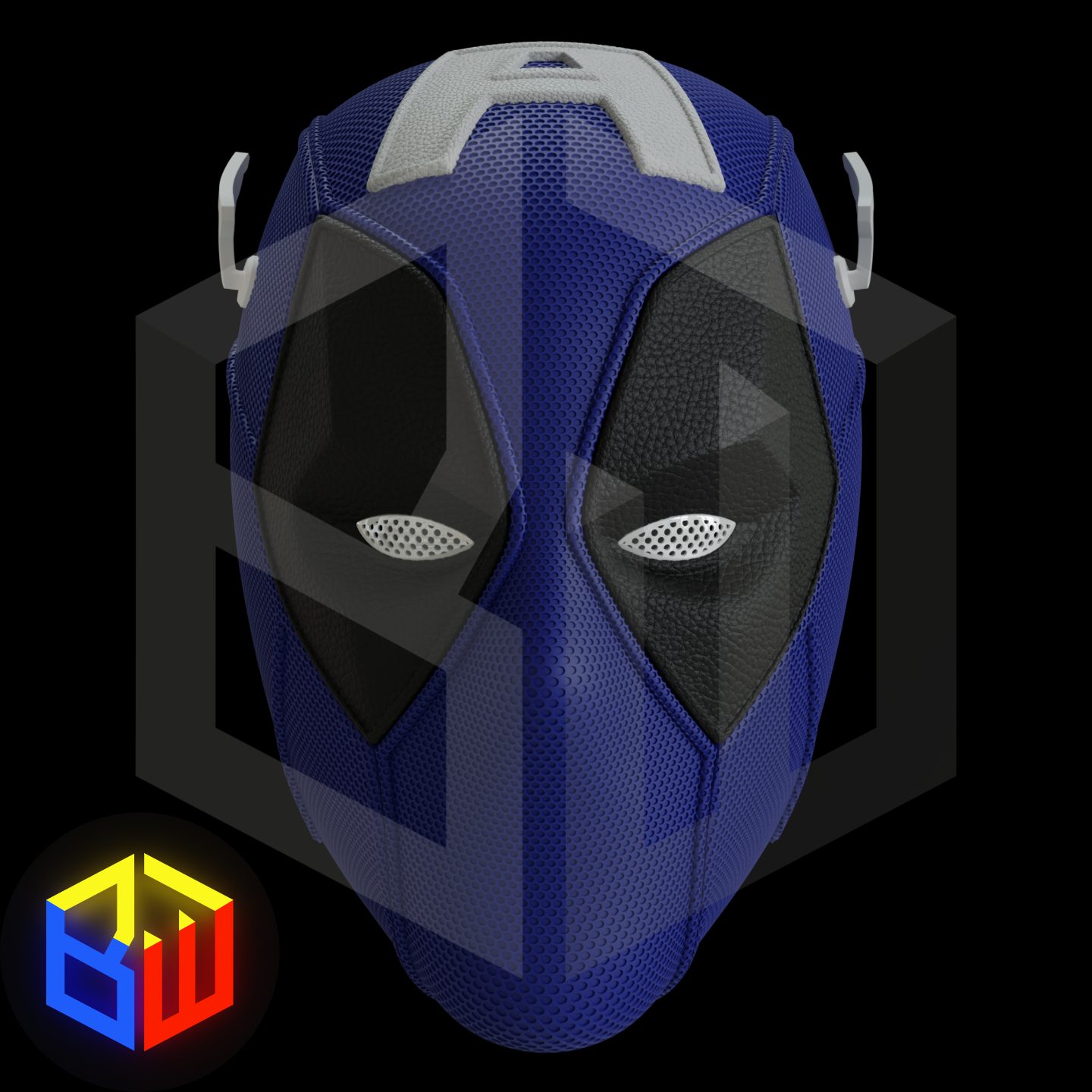 Captain Deadpool Textured Helmet — vue 1