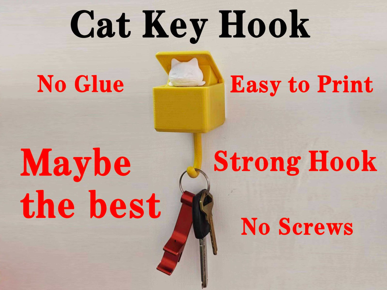 Cat key hook Perfect version（猫咪挂钩改良版） — vue 1
