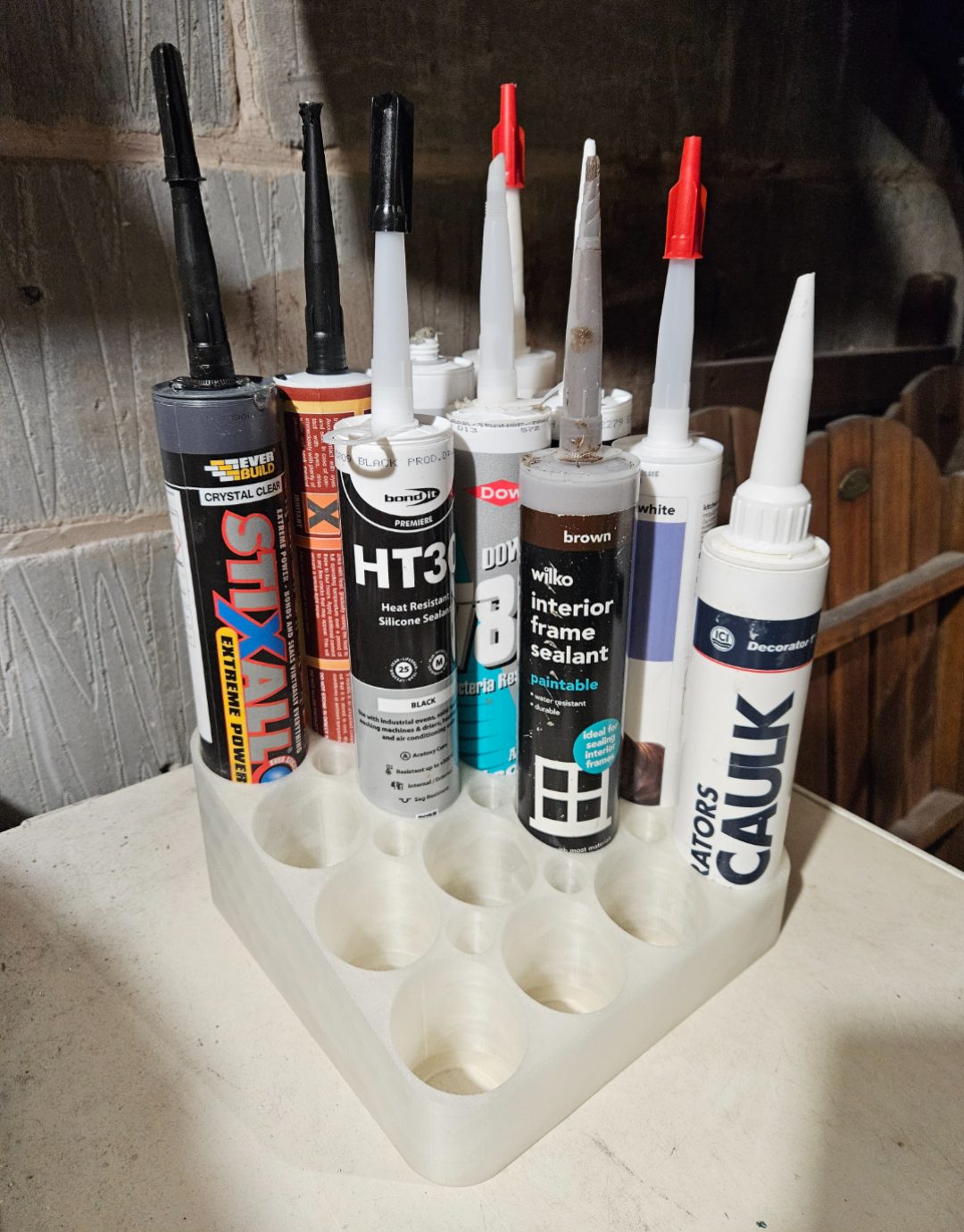 Caulk Silicone Sealant Tube Storage — vue 1