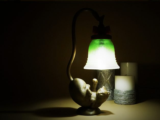 Christmas cat lamp — vue 8