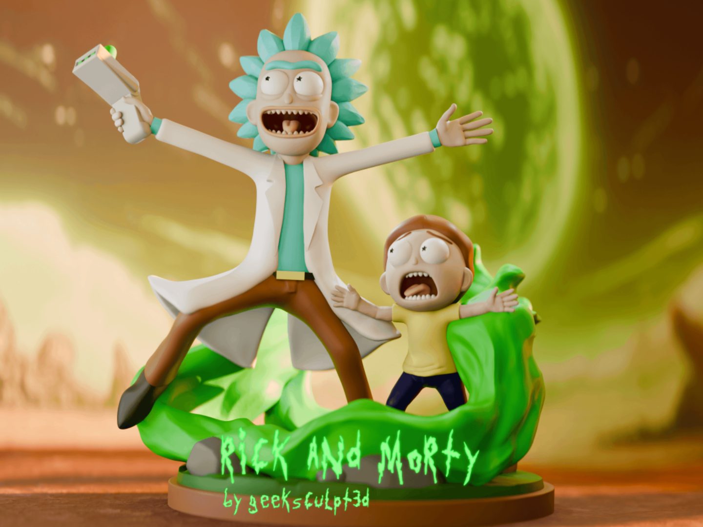 Collectible Rick and Morty Figurine — vue 1