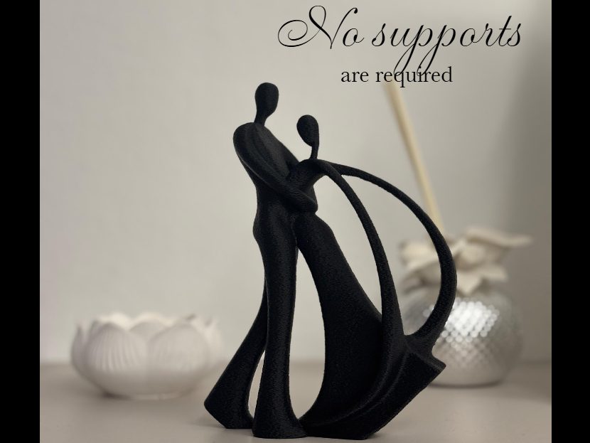 Couple valentine statue — vue 1